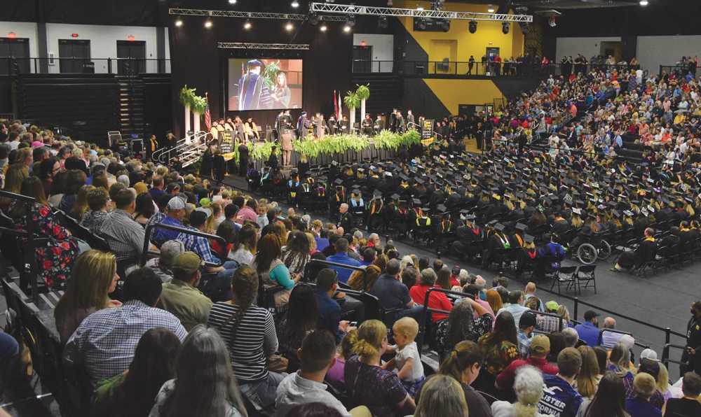 Three Rivers College celebrates commencement ceremony in new home
