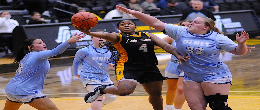 Lady Raiders roll past Olney Central in season debut